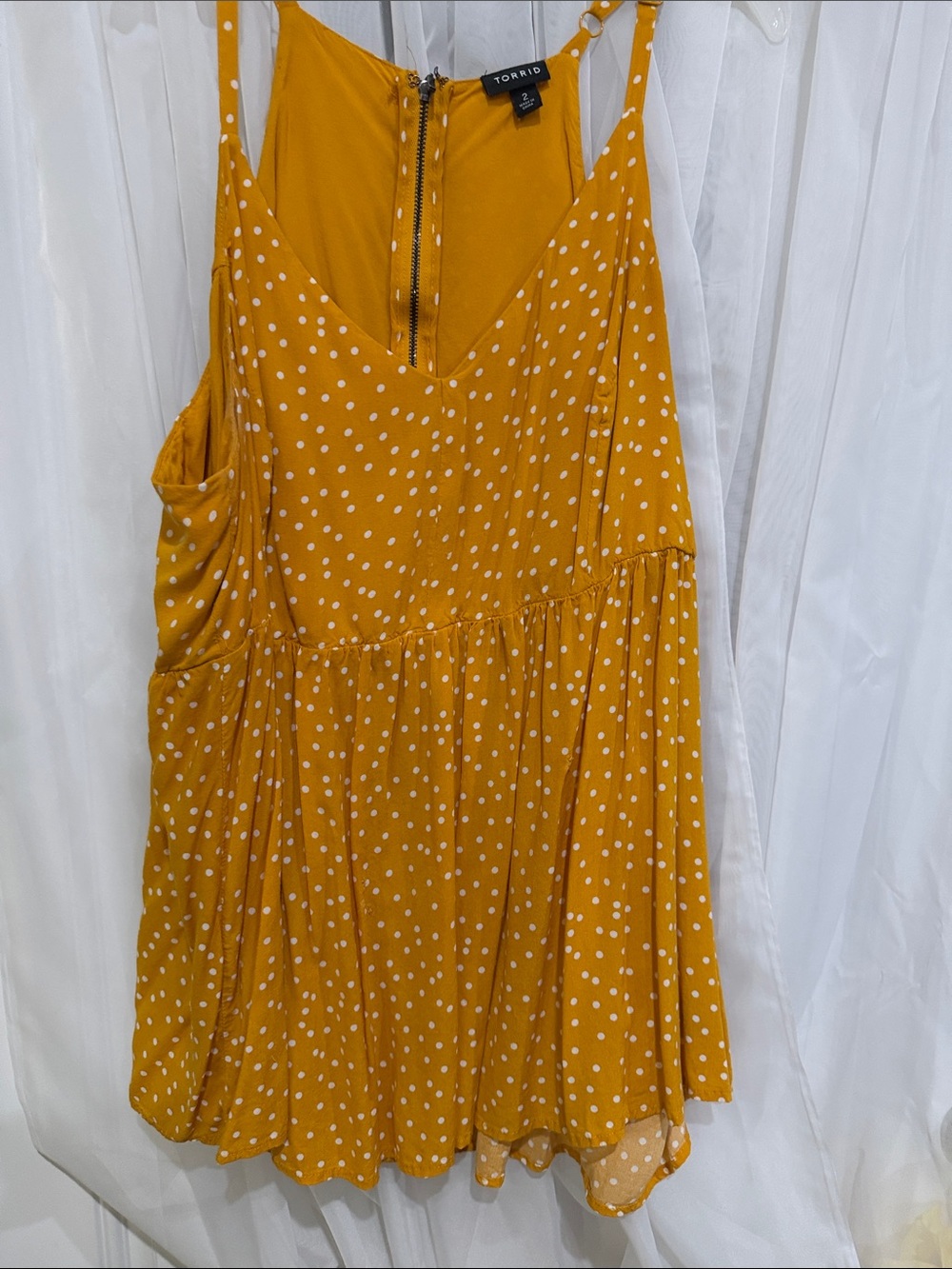 torrid Mustard Yellow Polka Dot Top